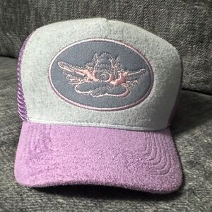 Boys Lie Purple and Gray Trucker Hat